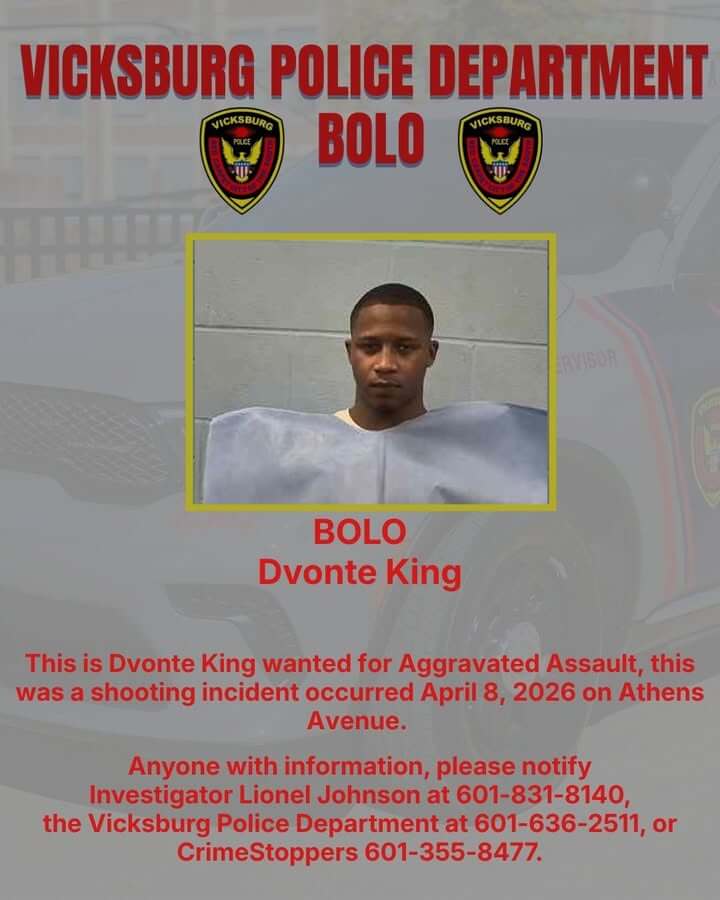 Vicksburg Police Department posts on Facebook