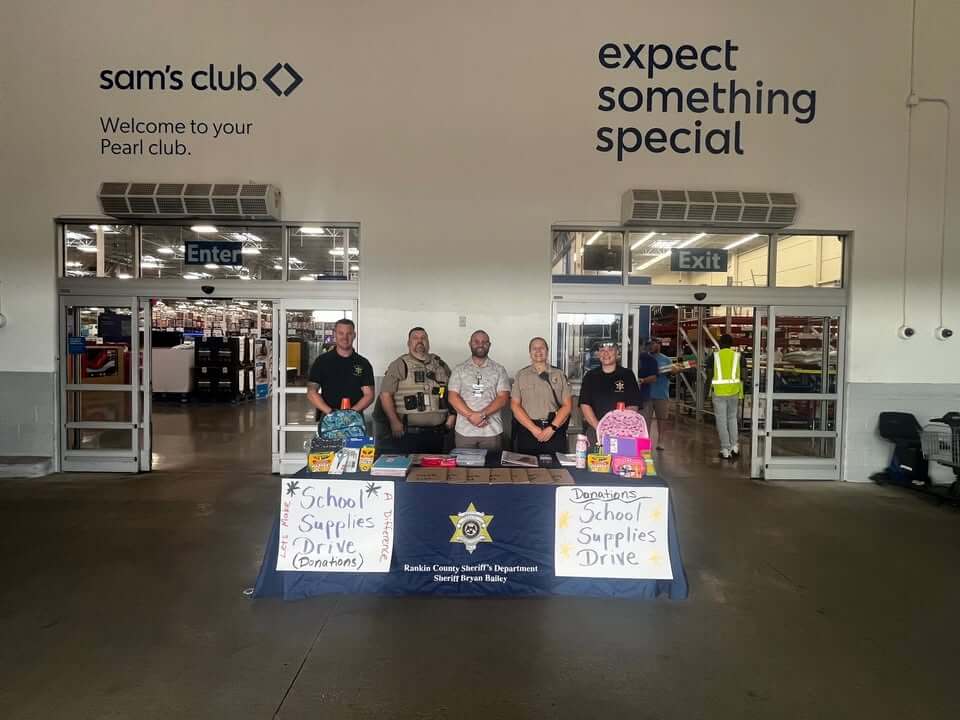 Rankin County Sheriff's Department partners with Sam's Club for school supplies drive