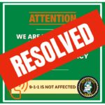Nonemergency call outage resolved Nonemergency call outage resolved
