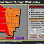 Dangerous heat expands west of Interstate 55; heat indices 110-115 Dangerous heat expands west of Interstate 55; heat indices 110-115