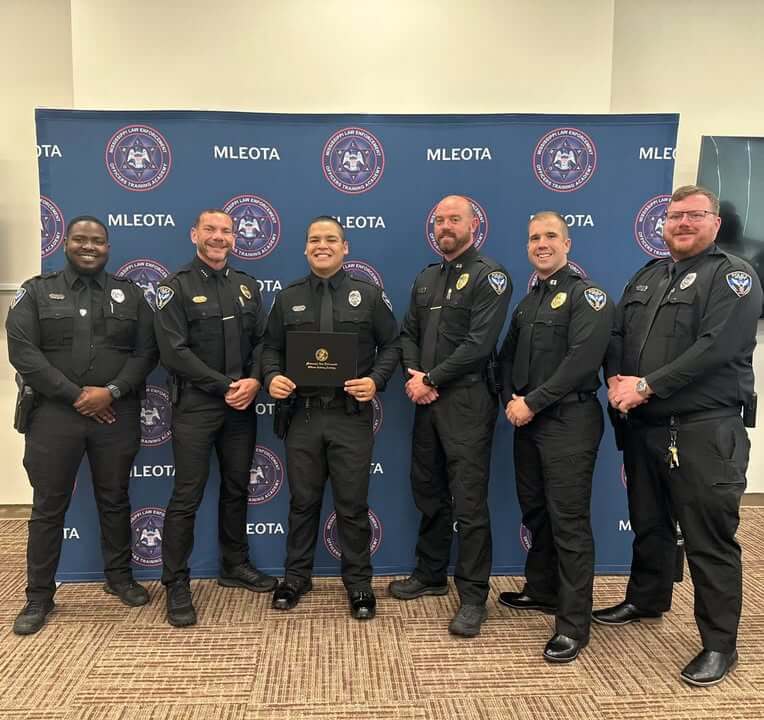Officer Bryan Heredia graduates Mississippi law enforcement academy