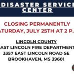 Lincoln County disaster center closes Saturday; Bogue Chitto remains open Lincoln County disaster center closes Saturday; Bogue Chitto remains open