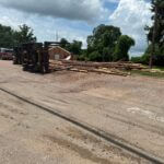 Vicksburg police manage scene after log truck overturns Vicksburg police manage scene after log truck overturns