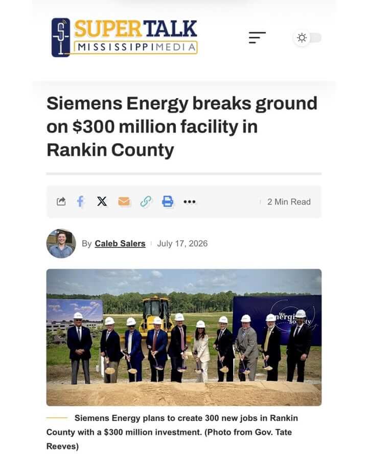 Facebook post promotes 'More Mississippi Momentum'