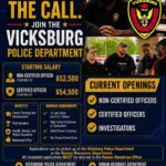 Vicksburg Police Department announces hiring drive Vicksburg Police Department announces hiring drive