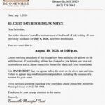 Facebook post announces court date change Facebook post announces court date change