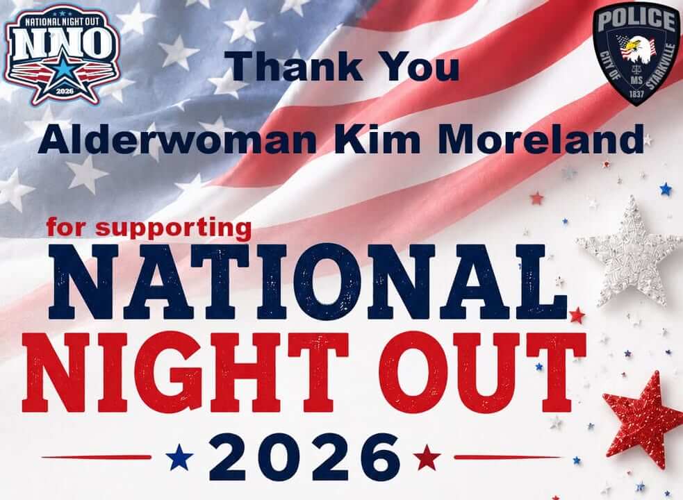 Alderwoman Kim Moreland donates to support National Night Out 2026