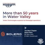 Solero Technologies continues investment in Water Valley Solero Technologies continues investment in Water Valley