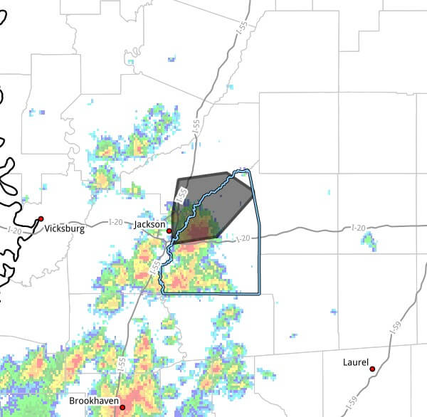 Strong storms impact central Mississippi counties