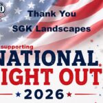 Community thanks SGK Landscapes for National Night Out donation Community thanks SGK Landscapes for National Night Out donation