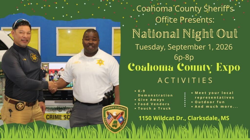 Coahoma County Sheriff's Office invites public to 42nd National Night Out