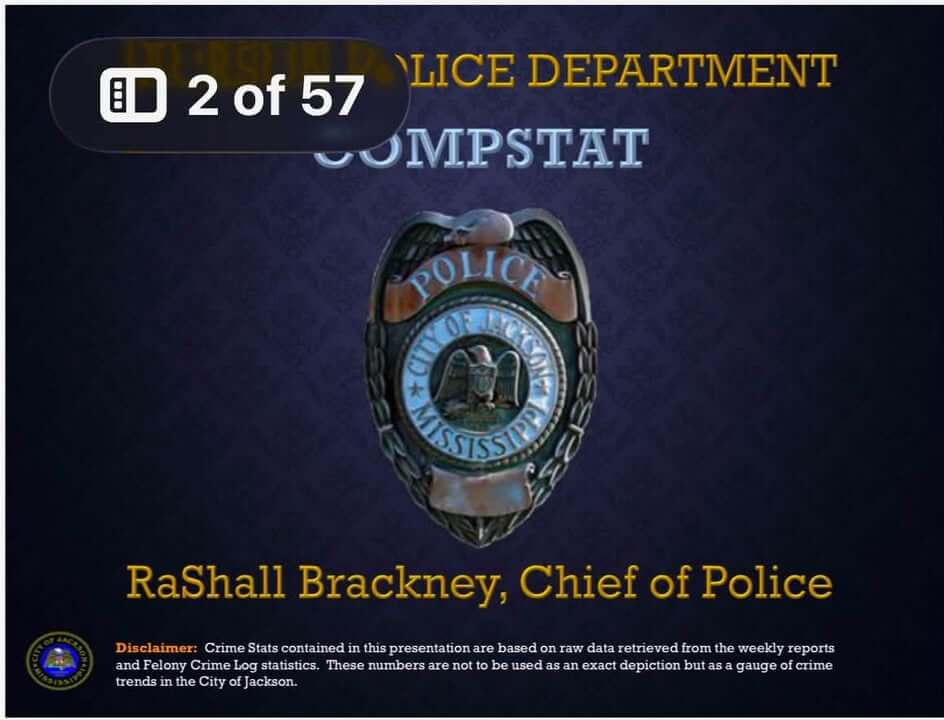 Jackson Police Department posts weekly statistics