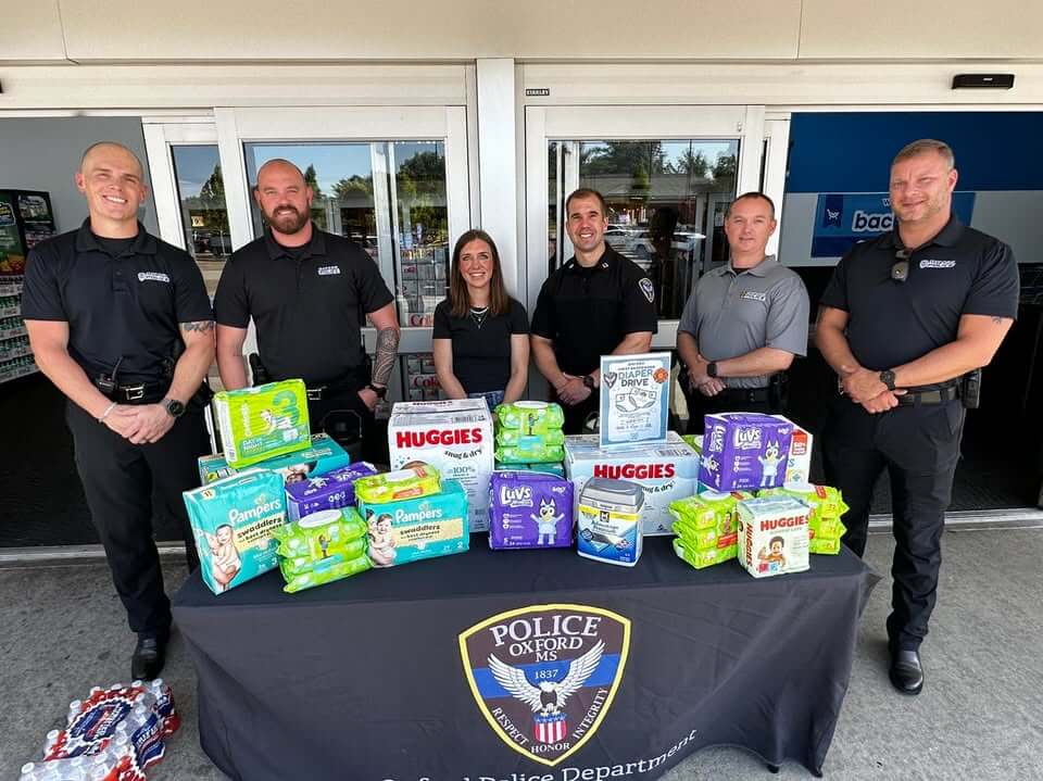 Oxford police collect two carloads of diapers in community drive