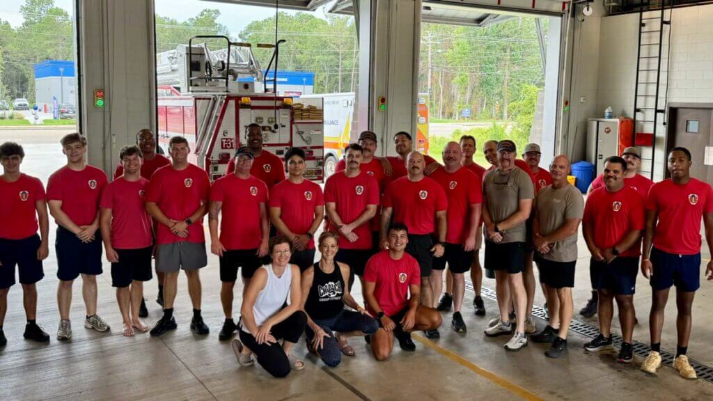 Biloxi fire department thanks Crunch Fitness for keeping firefighters fit