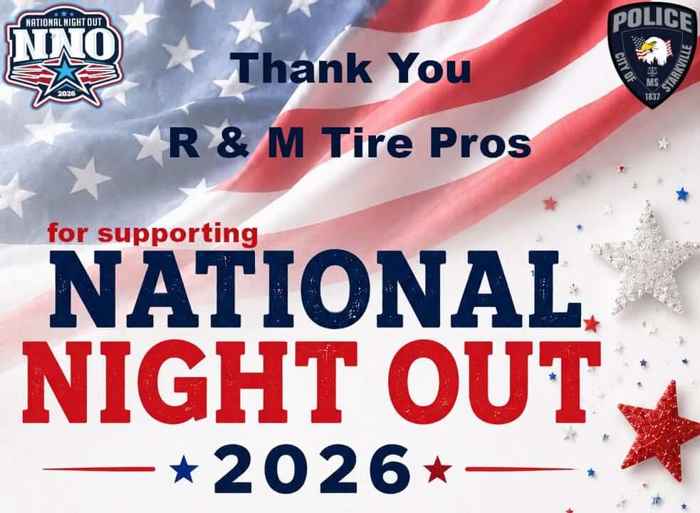 R & M Tire Pros helps make National Night Out 2026 great