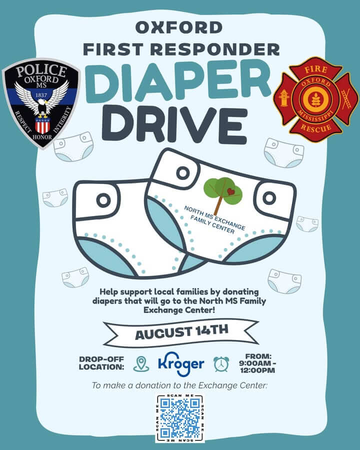Oxford first responders hold diaper drive Aug. 14