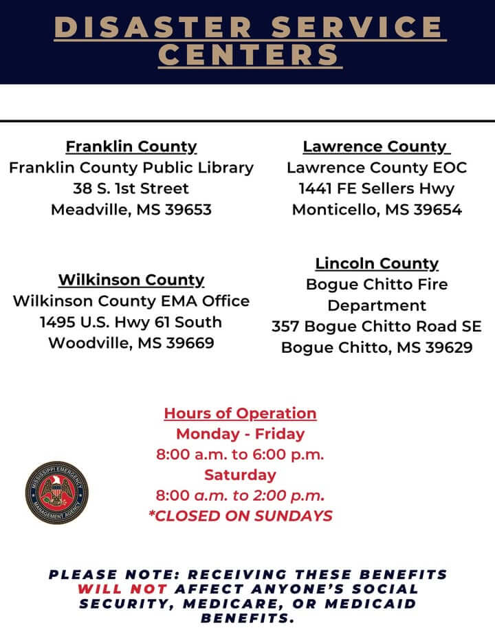 Disaster service centers open in four counties for storm recovery