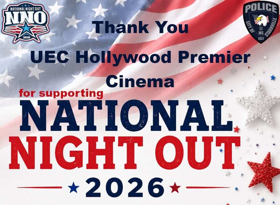 UEC Hollywood Premier Cinema donation helps National Night Out 2026
