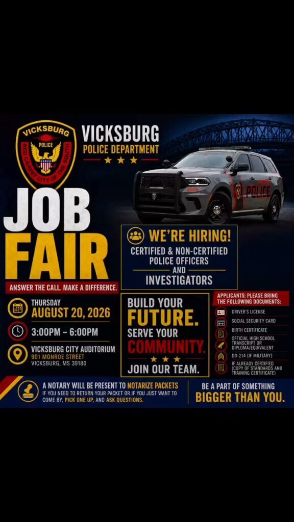 Vicksburg Police Department posts on Facebook; details limited