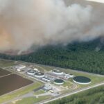 Wildfire burns in Jackson County in August 2026 Wildfire burns in Jackson County in August 2026