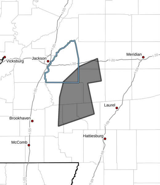 NWS issues severe thunderstorm warnings for central Mississippi