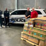 Averitt Express supplies hydration products to local police Averitt Express supplies hydration products to local police