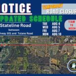 Stateline Road closes between Highway 301 and Tulane Road Stateline Road closes between Highway 301 and Tulane Road
