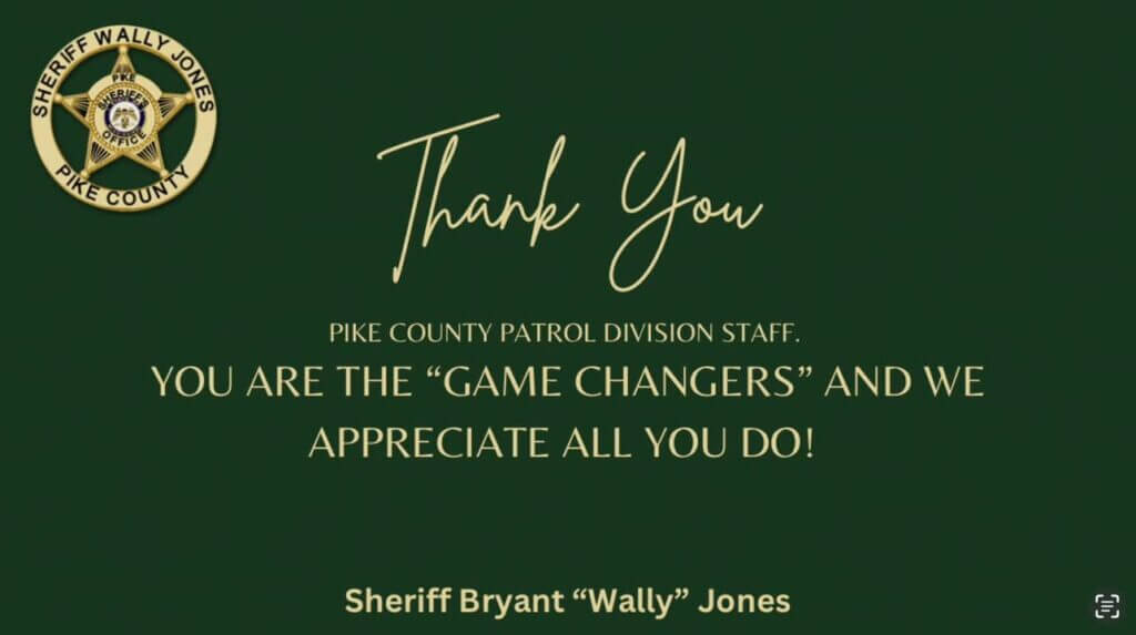 Pike County sheriff's office issues thank-you