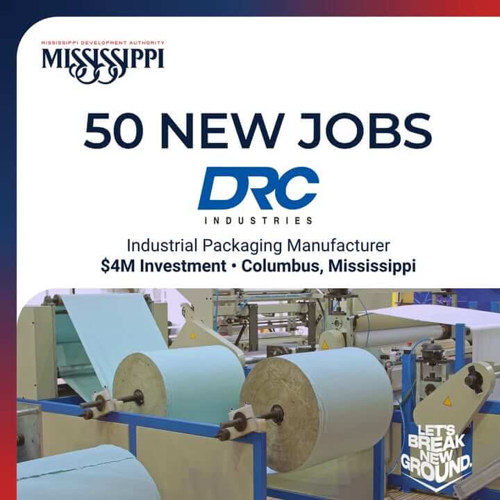 DRC Industries boosts Mississippi momentum with new investment