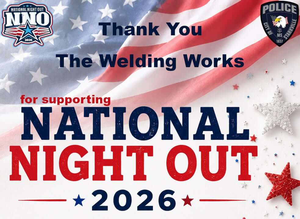 The Welding Works donation helps make National Night Out 2026 great