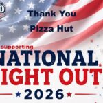 Pizza Hut donates to support National Night Out 2026 Pizza Hut donates to support National Night Out 2026