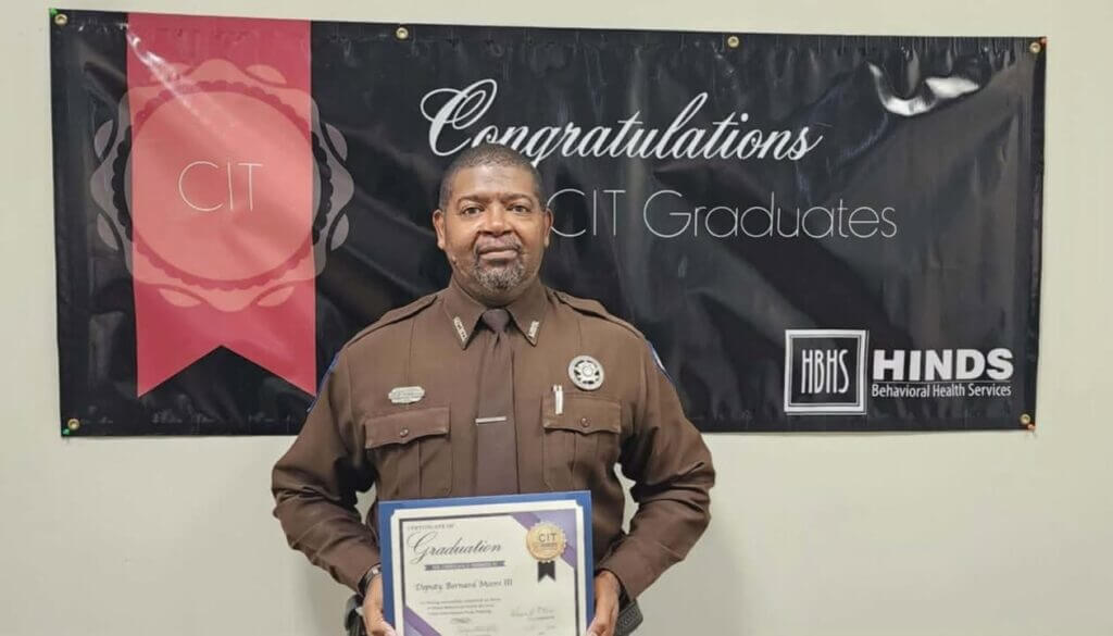 Bernard Moore III praises Deputy Moore for further training