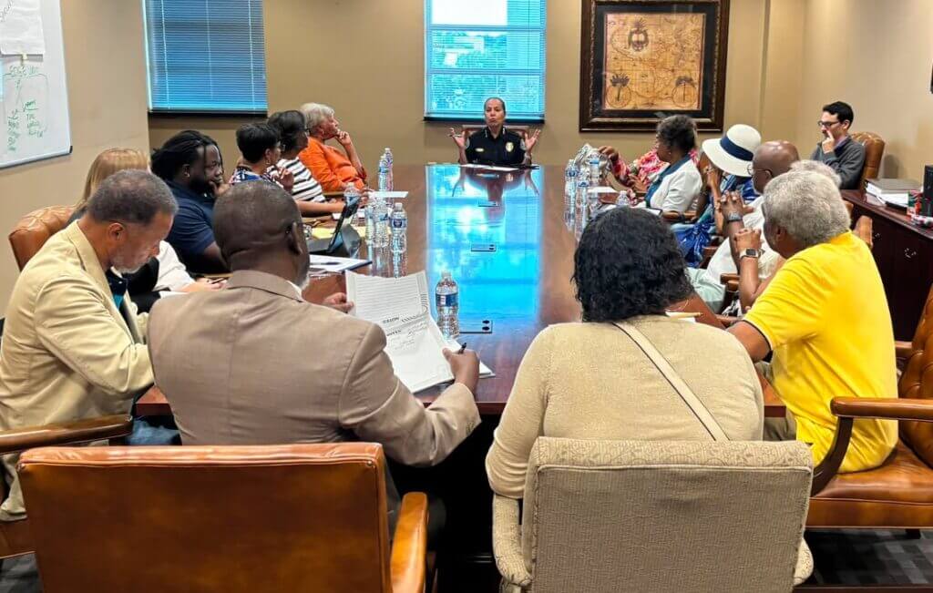 Chief Brackney meets with community leaders to address neighborhood issues