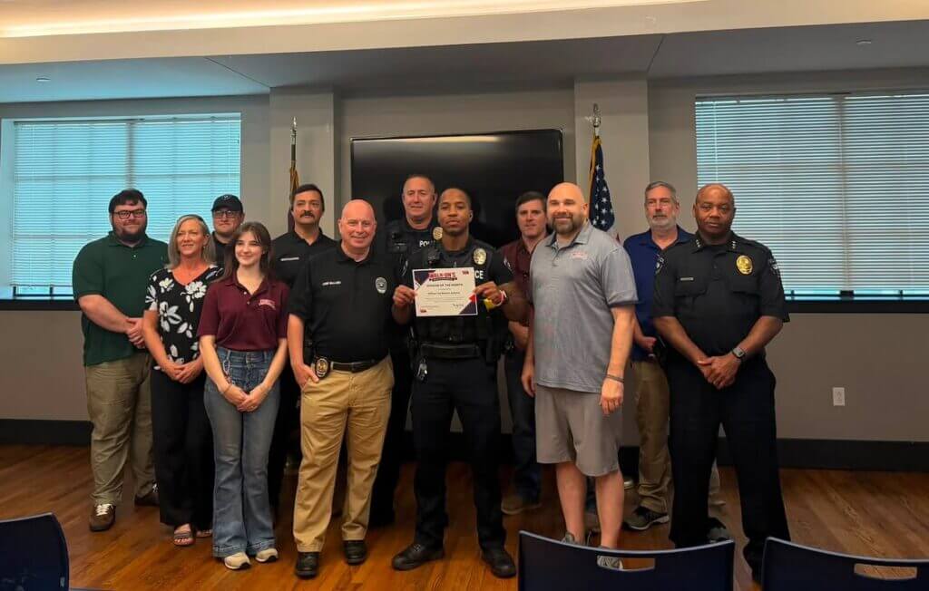 Officer Adams named Walk-On's Officer of Month for August