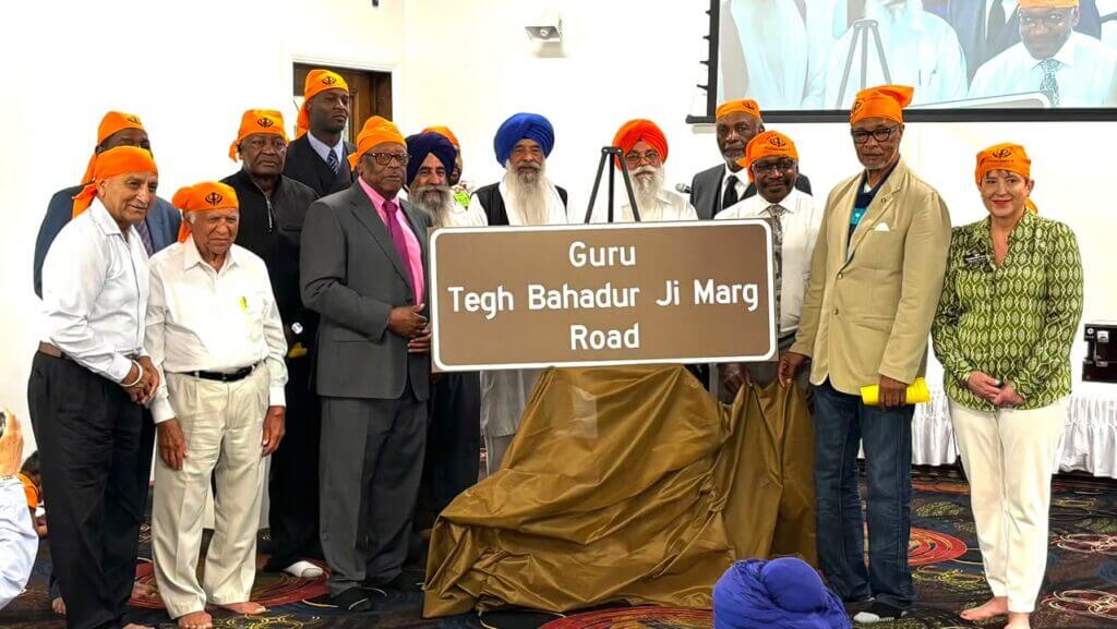 Jackson police chief attends renaming of I-20 frontage road as Guru Tegh Bahadur Marg