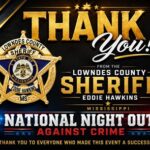 Lowndes County Sheriff's Office thanks community after National Night Out Lowndes County Sheriff's Office thanks community after National Night Out
