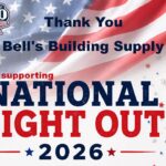 Bell's Building Supply donation helps National Night Out 2026 Bell's Building Supply donation helps National Night Out 2026