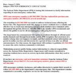 Jackson Police Department posts on Facebook Jackson Police Department posts on Facebook