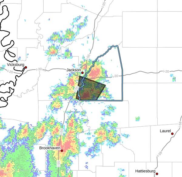 Strong thunderstorms impact Jackson area; gusts reach 50 mph