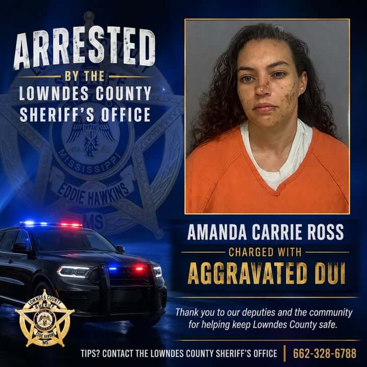 Woman arrested on aggravated DUI in fatal Lowndes County crash