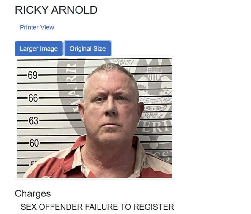 Anonymous tip leads to arrest of man wanted for failure to register as sex offender