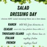 New Albany High School announces Monday Salad Dressing Day 0721b1f95f18618b9a9e6c41