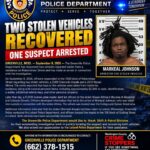 Two stolen vehicles recovered in Greenville; one suspect arrested 18002557d719b44788c74f85
