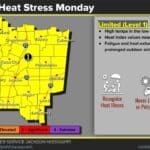 Heat index expected to approach 105 degrees Monday 2182384a6bd86efe3cda0af8
