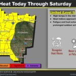 Heat indices near 105 expected across much of Mississippi into weekend 2472a61e63232123e20727f6