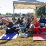 Northwest Mississippi Community College suggests goat yoga for Homecoming Week 381c84121fa00a40c52740a0