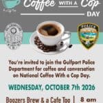 Gulfport police invite residents to National Coffee with a Cop Day 42f2cddd79f0d0c2cdb8078d