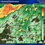 Rainfall estimates show sharply varying totals across the area 459cb6314c20fdd7dfe4fee4
