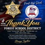 Scott County Sheriff’s Office thanks Forest School District for appreciation events 52d42ae190842b06313289f0
