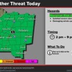 Isolated severe storms possible this afternoon into early evening 57d411aaba2b2993f0fdc7af
